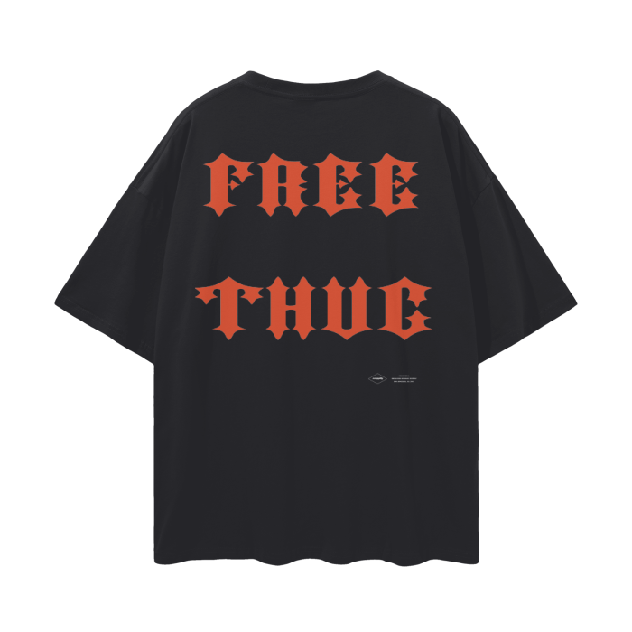 Free Thug Tee, Young Thug T-Shirt, Free Thugger Tee, Bootleg Rap Tee, YSL Tee, Oversized Drop Shoulder Tee