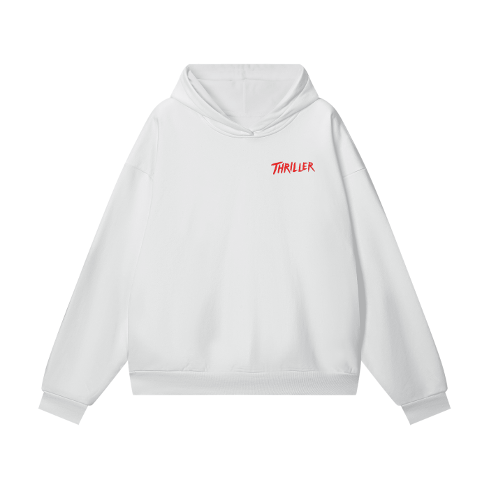 Thriller Hoodie, Michael Jackson Thriller Hoodie, Oversize Heavyweight Hidden Pocket Fleece Hoodie - 460 GSM