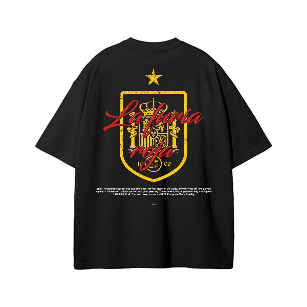 Spain Soccer Tee, Lamin Yamal World Cup Tee, España Futbol Tee- Heavyweight Acid Washed Drop Shoulder Tee