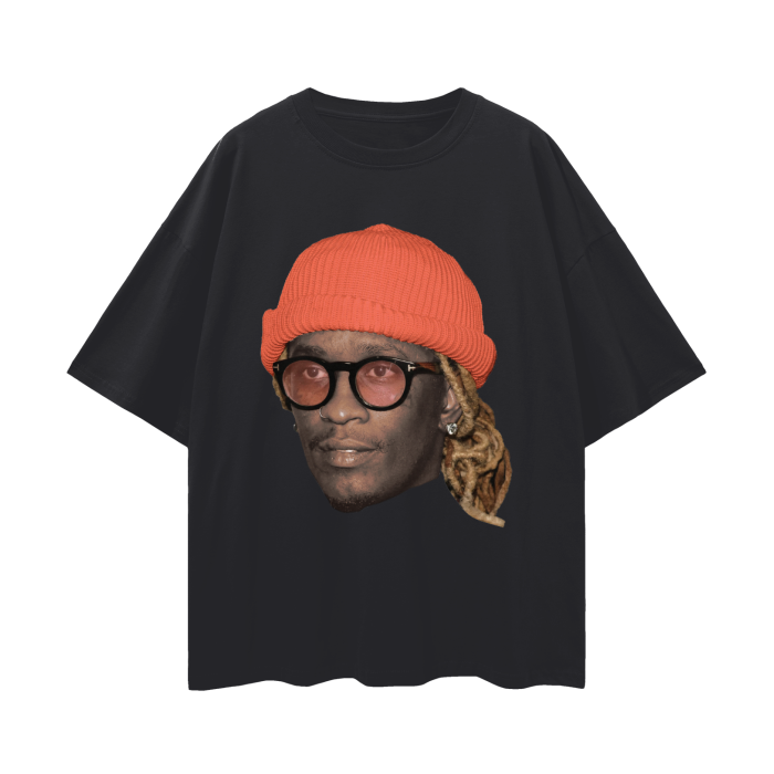 Free Thug Tee, Young Thug T-Shirt, Free Thugger Tee, Bootleg Rap Tee, YSL Tee, Oversized Drop Shoulder Tee