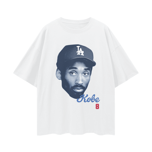 Kobe Dodgers Big Head T-Shirt – Unisex Oversized Fit