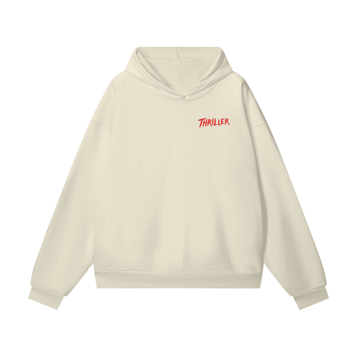 Thriller Hoodie, Michael Jackson Thriller Hoodie, Oversize Heavyweight Hidden Pocket Fleece Hoodie - 460 GSM
