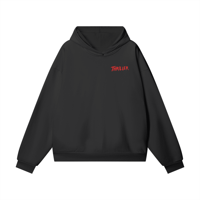 Thriller Hoodie, Michael Jackson Thriller Hoodie, Oversize Heavyweight Hidden Pocket Fleece Hoodie - 460 GSM